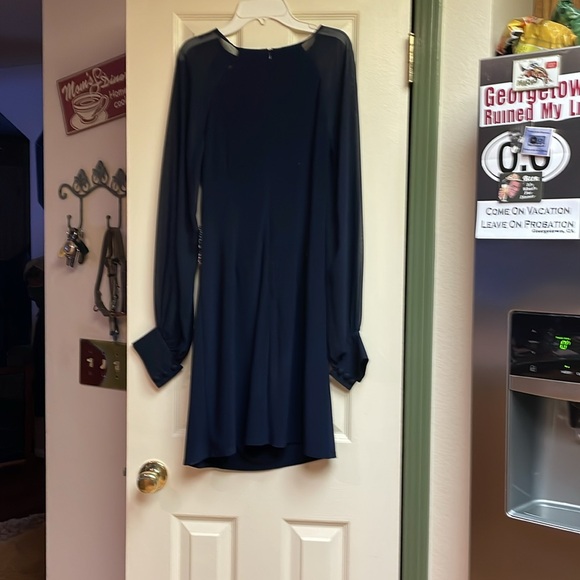 Navy Dress wedding or evening size 4 - Picture 6 of 7